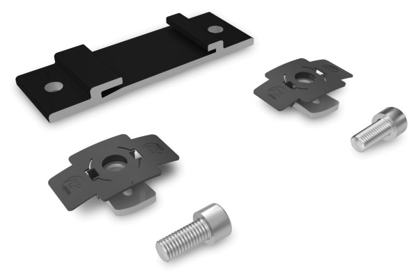 K2 InsertionRail 2.0 CrossConnector, schwarz eloxiert