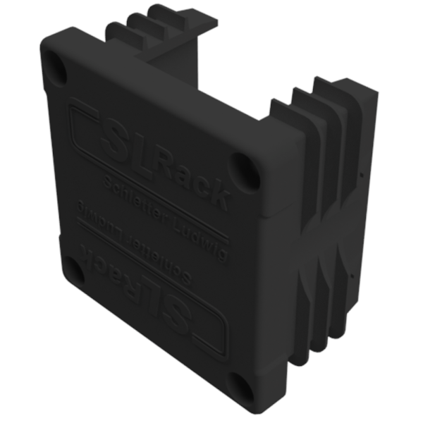 SL Rack Kunststoff-Endkappe RAIL 40 Schwarz