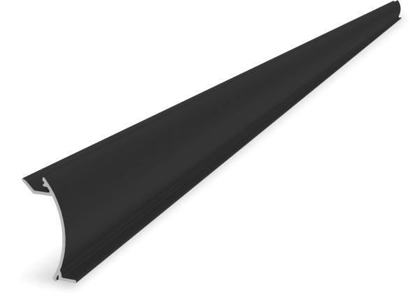 K2 InsertionRail 2.0 Cover; 2.85 m, schwarz eloxiert